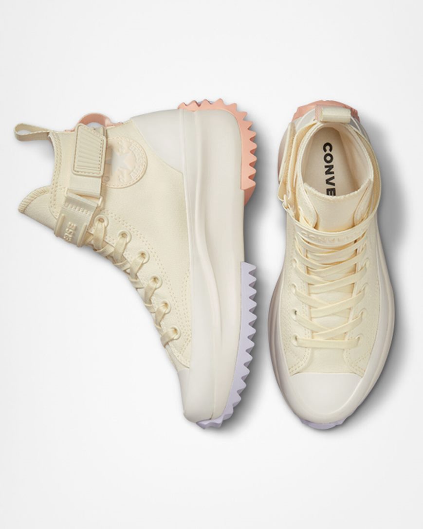Men's Converse Run Star Hike Utility Strap High Top Platform Shoes Beige | AU 896C5S